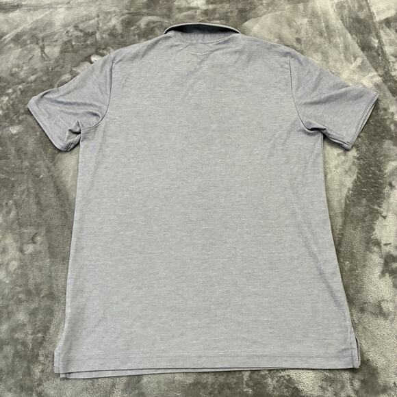 Travis Mathew Polo Shirt Mens Medium Blue Stretch Quick Dry Preppy Golf - Picture 5 of 10